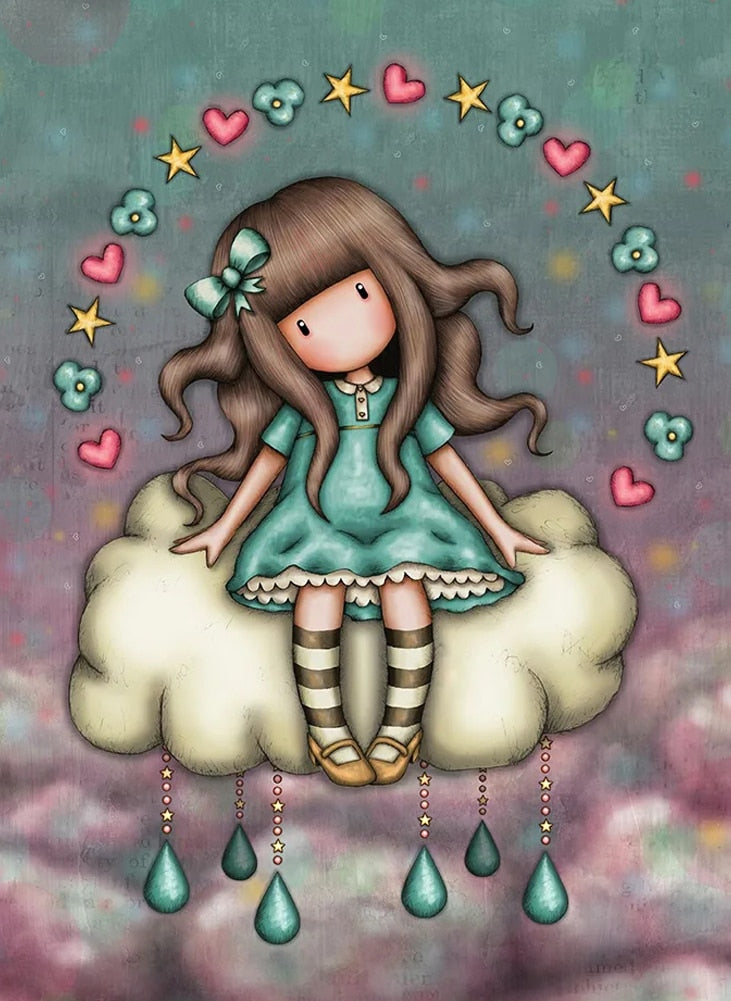 DIY 5D Diamond Painting Moon Tree