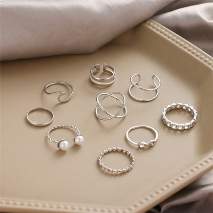 Goldketten-Ring-Set für Damen