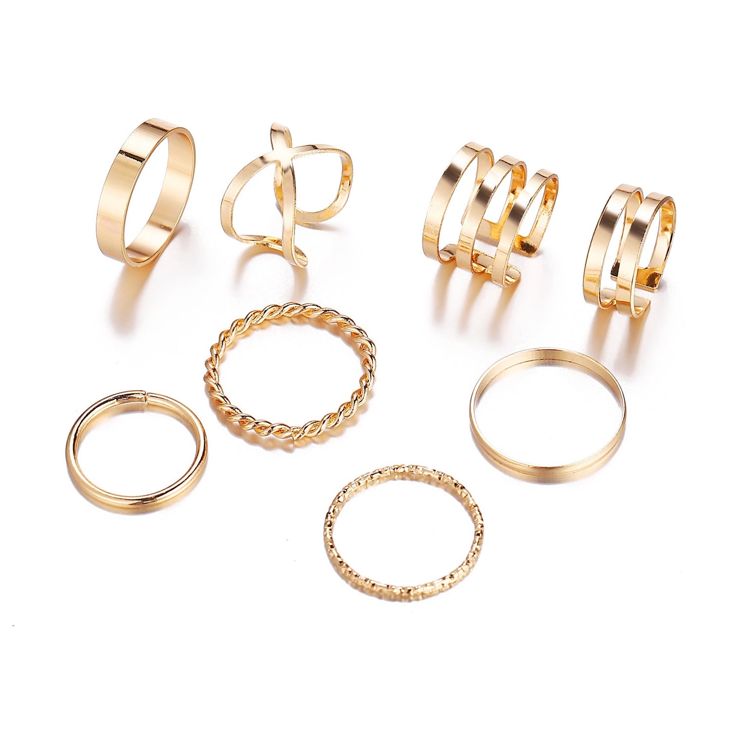 Goldketten-Ring-Set für Damen