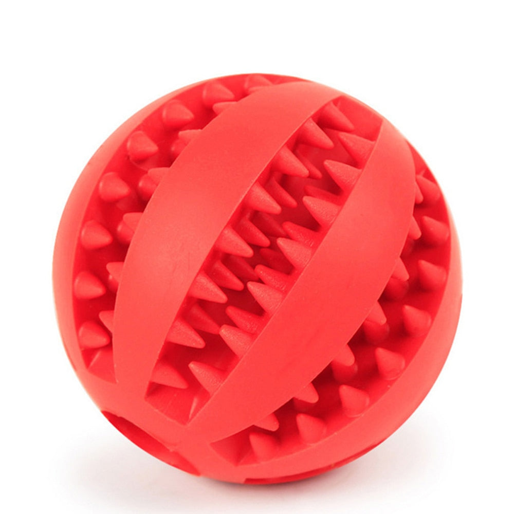 Rubber Snack Ball Toy for Dogs: Fun Tooth-Cleaning Entertainment