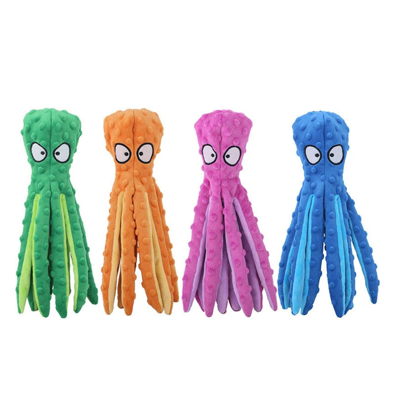 Interactive Plush Octopus Toy for Pets
