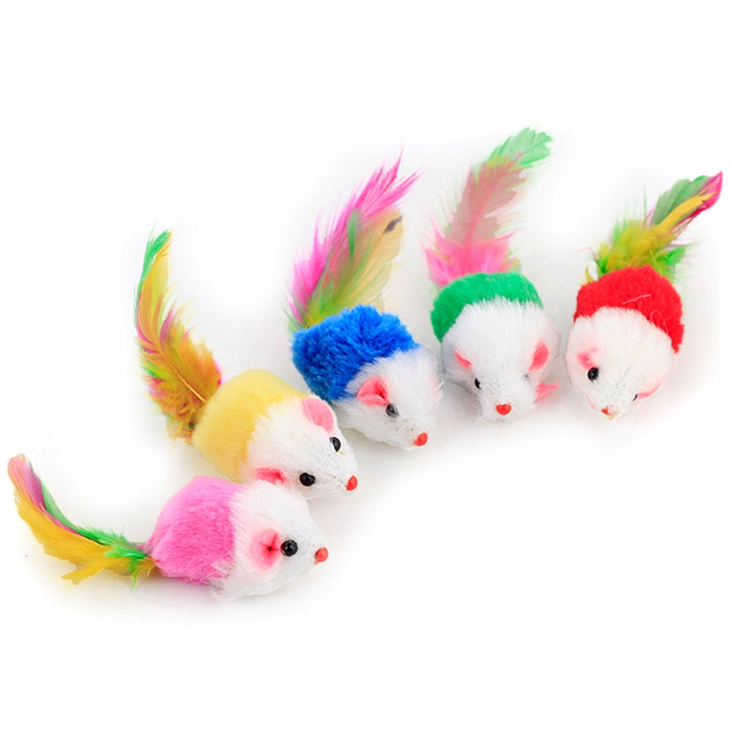 Playful Purrfection: Delight Your Cat with our Colorful Feather Wand and Bell Toy