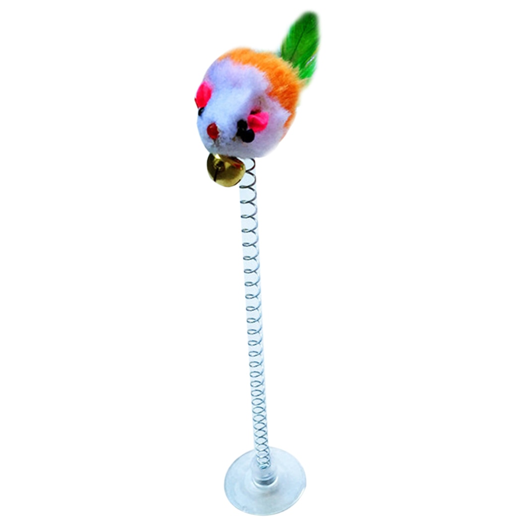 Playful Purrfection: Delight Your Cat with our Colorful Feather Wand and Bell Toy