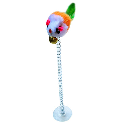 Playful Purrfection: Delight Your Cat with our Colorful Feather Wand and Bell Toy