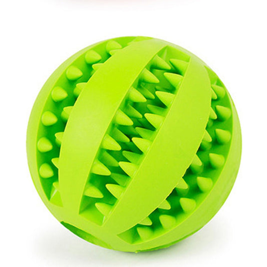 Rubber Snack Ball Toy for Dogs: Fun Tooth-Cleaning Entertainment