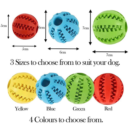 Rubber Snack Ball Toy for Dogs: Fun Tooth-Cleaning Entertainment