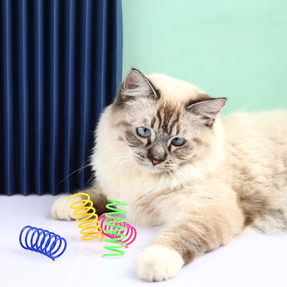 Endless Fun and Playtime: Colorful Springs for Your Feline Friend
