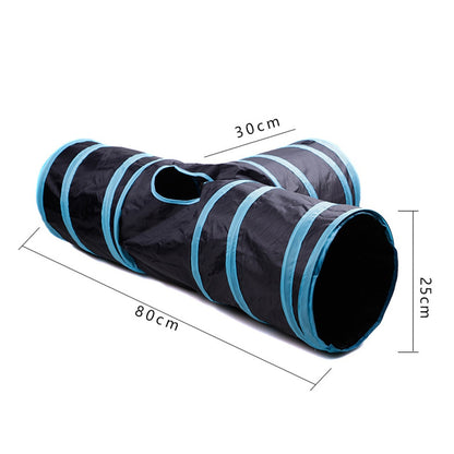 Provide Your Cat with Endless Fun with the Foldable Pet Cat Toy Tunnel
