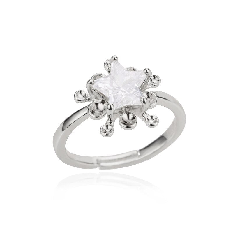 Lightning Rings for Women with Zirconia