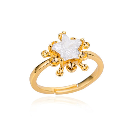 Lightning Rings for Women with Zirconia