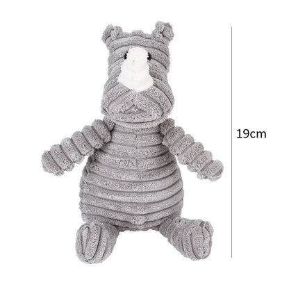 Plush and Durable Corduroy Dog Toys with Squeakers for Hours of Fun and Playtime