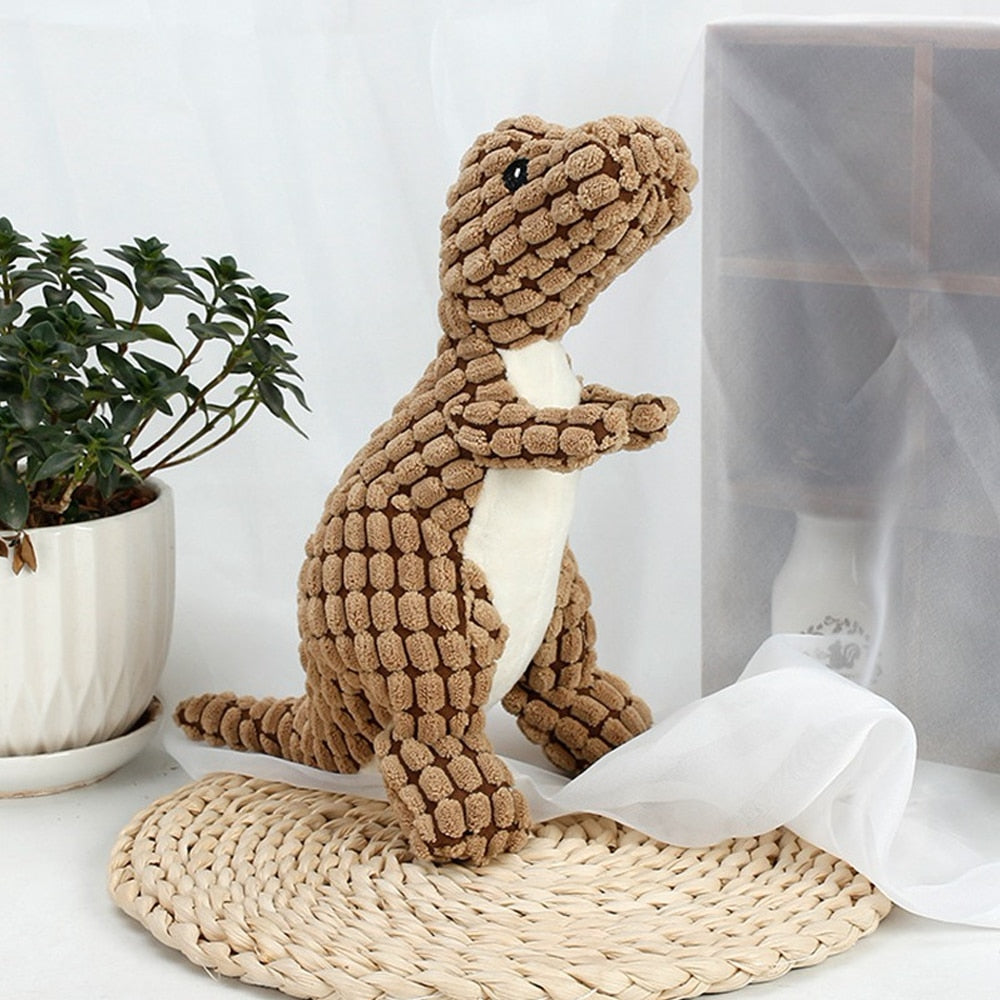 Dino-fun for Your Furry Friends: Interactive Pet Plush Toy