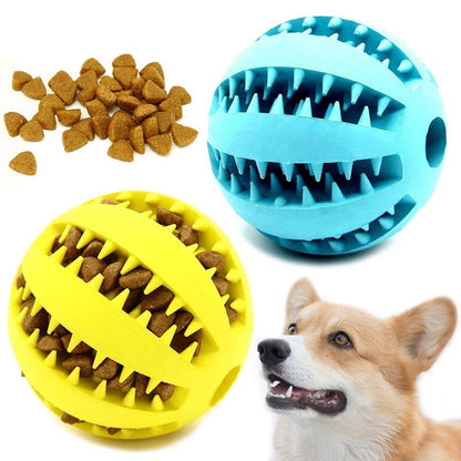 Keep Your Dog Happy and Healthy with Natural Rubber Chew Toys - Perfect for Teeth Cleaning and Interactive Playtime