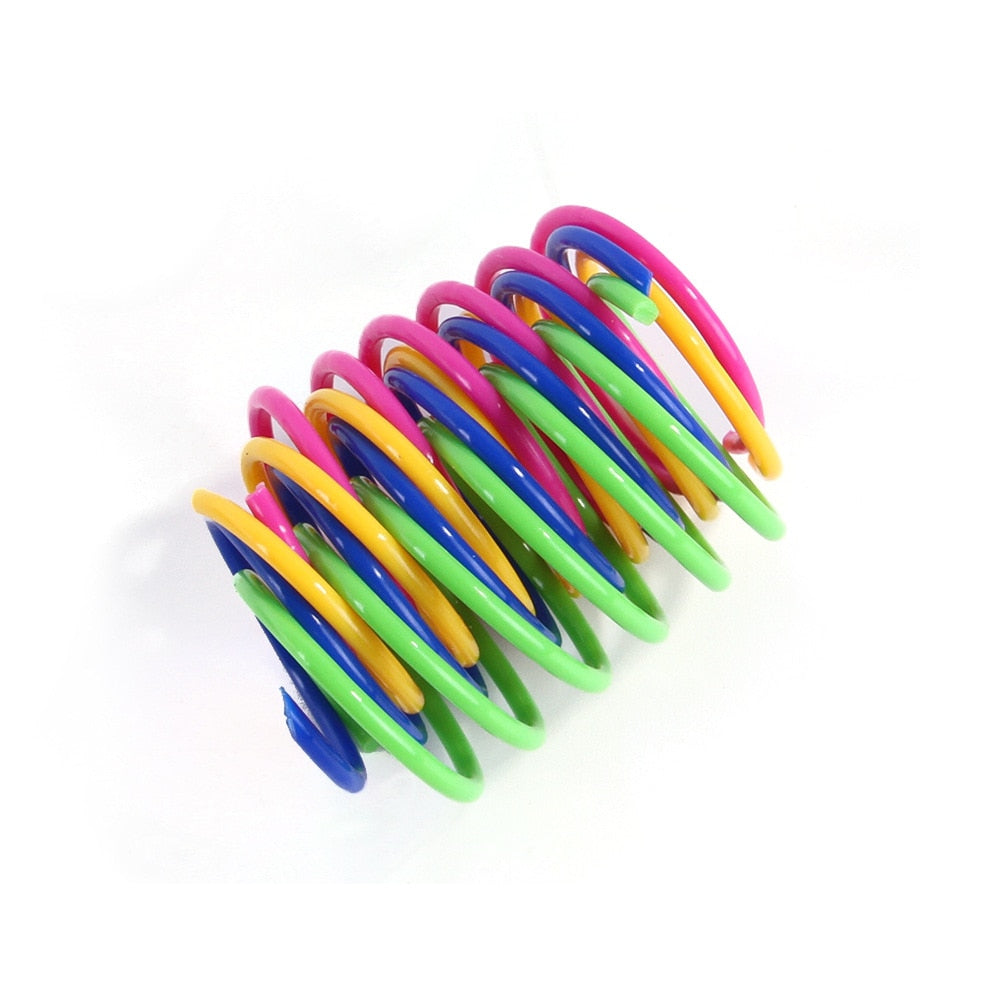 Endless Fun and Playtime: Colorful Springs for Your Feline Friend
