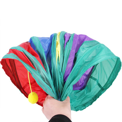 Provide Your Cat with Endless Fun with the Foldable Pet Cat Toy Tunnel