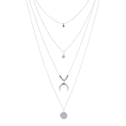 Herz- und Stern-Charm-Halsketten-Set – Kristall-Zirkon für Damen