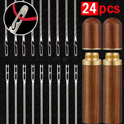 Nähnadeln mit großem Loch