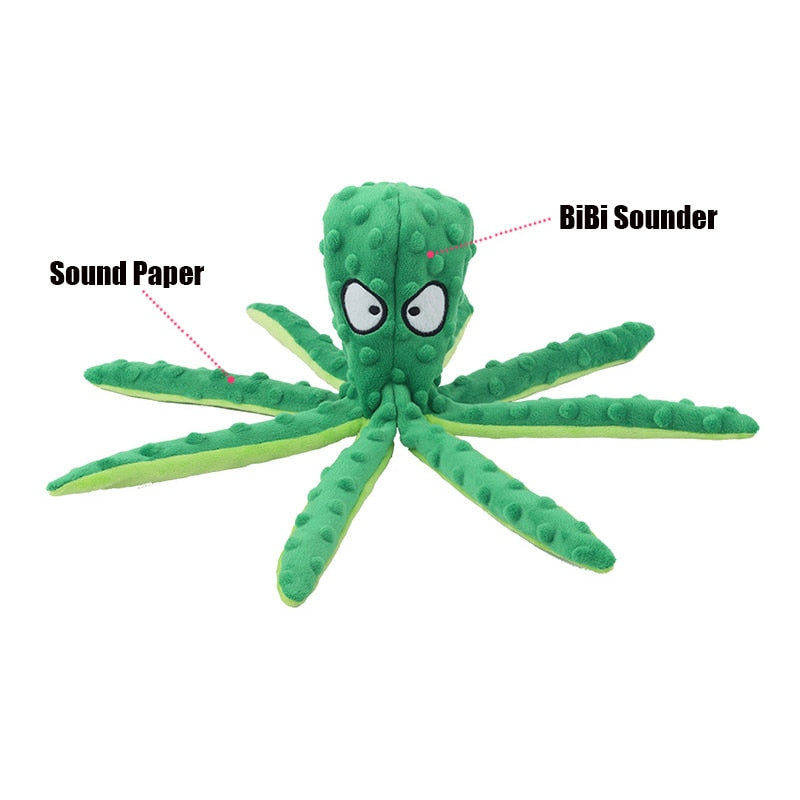 Interactive Plush Octopus Toy for Pets