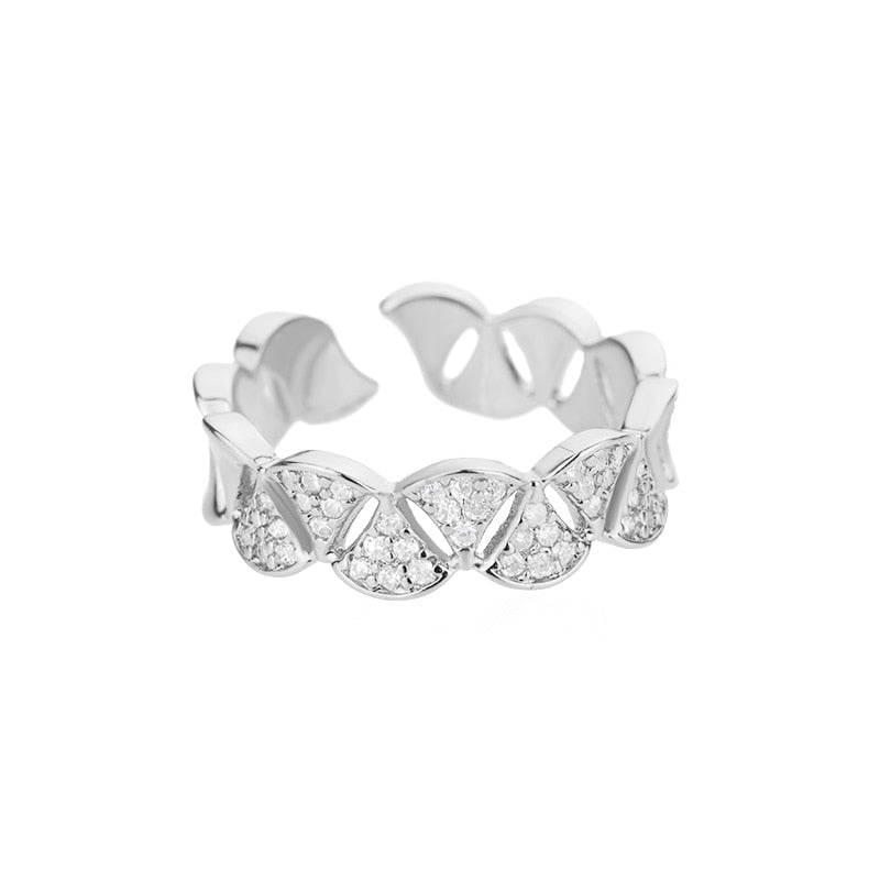 Lightning Rings for Women with Zirconia